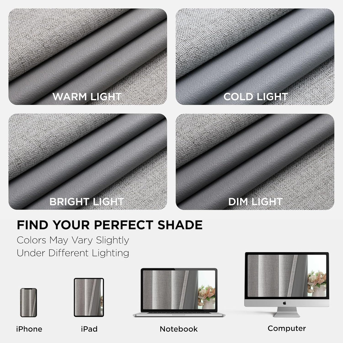 Blackout Curtains 96 Inches Long Blackout Curtains 2 Panels, Thermal Insulation Noise Reducing Room Darkening Opaque Curtains for Bedroom Living Room Window, Privacy Protection 2 Panels Set